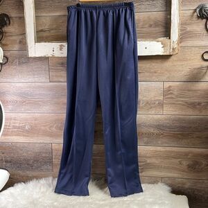Sara Morgan Ladies Elastic Waist Dress Slacks, Size 10 Average, Navy Blue